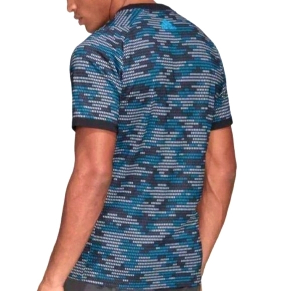 Adidas Primeblue Blue Black Logo Tee Shirt NWT XL - Picture 12 of 12